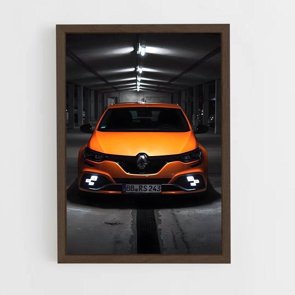 Poster Orange Électrique – affiche Renault (vue 5)